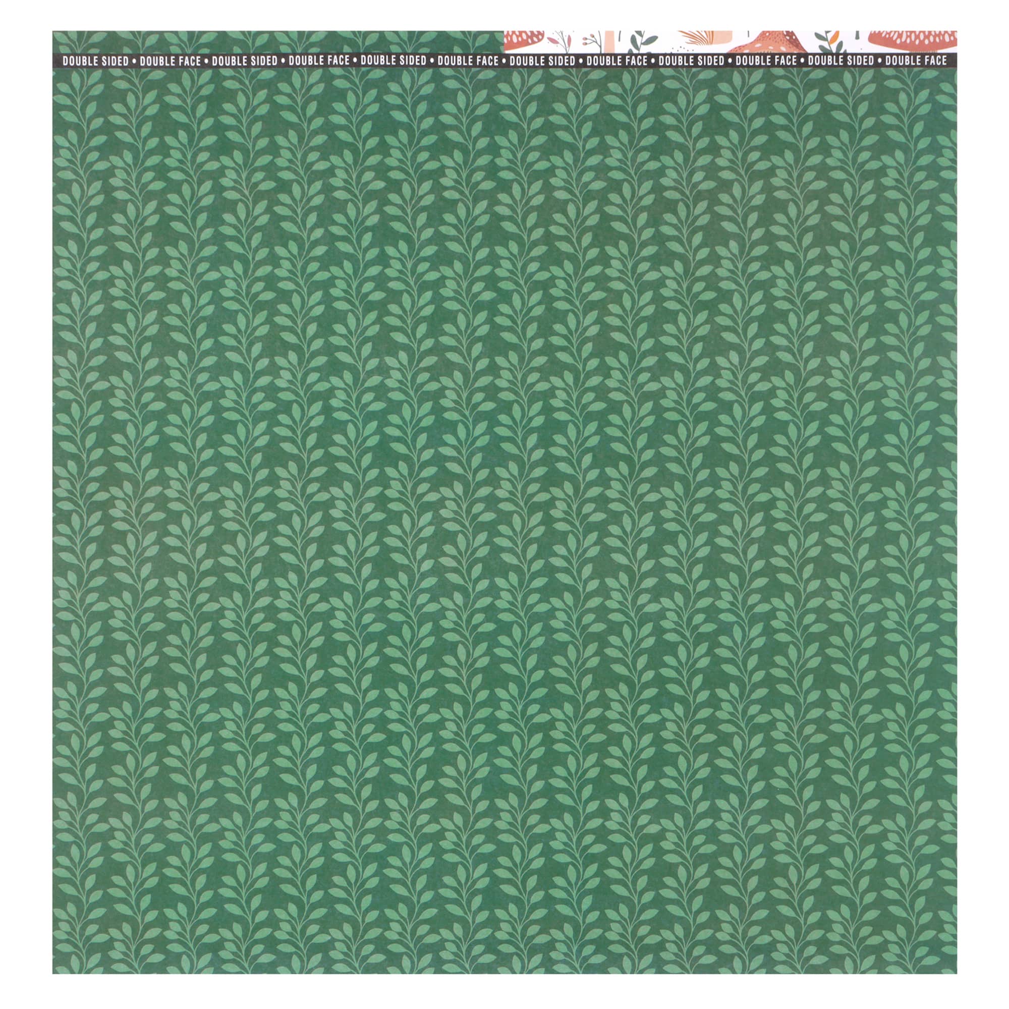 12" x 12" Double-Sided Orange Mushroom Cardstock Paper by Recollections™